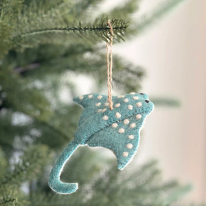 Blue Stingray - Felt Ornament