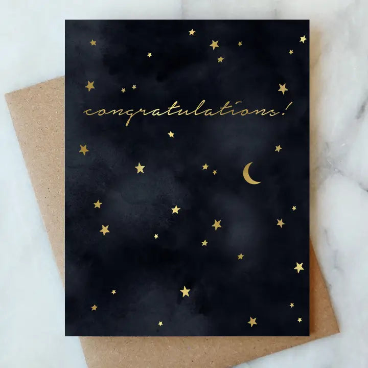 Black Sky - Congratulations Card