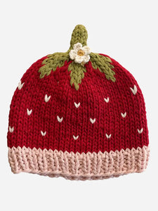 Cotton Addie Strawberry Baby Hat