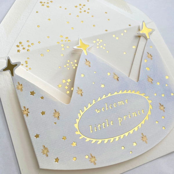 Welcome Little Prince - Baby Card