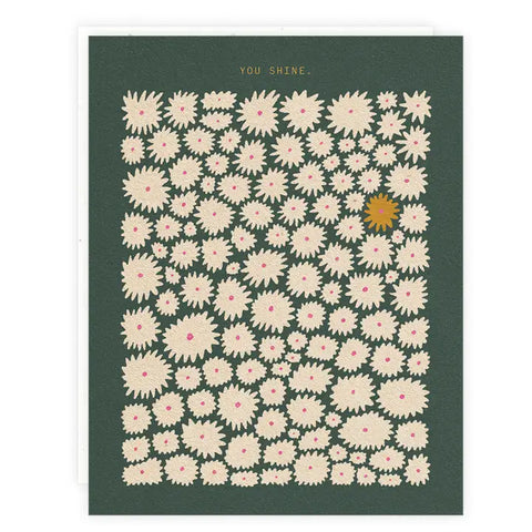 Green Daisies - Congrats Card