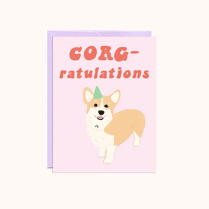 Corg-Ratulations - Congrats Card