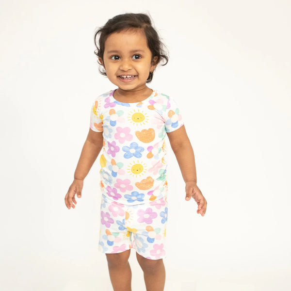 Short Loungewear Set - Happy Suns