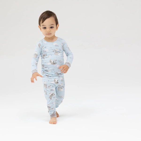 Long Sleeve Loungewear Set - I Love You To The Moon Cows