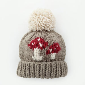 Mushroom - Knit Beanie Hat