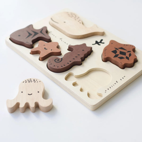 Ocean Animals - Wooden Tray Puzzle