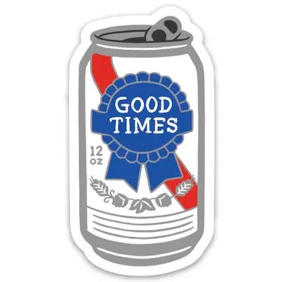 PBR Good Times Beer Can - Sticker