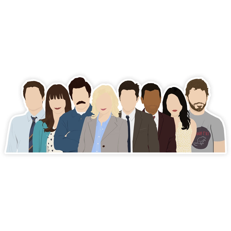 Parks And Recreation Cast - Sticker