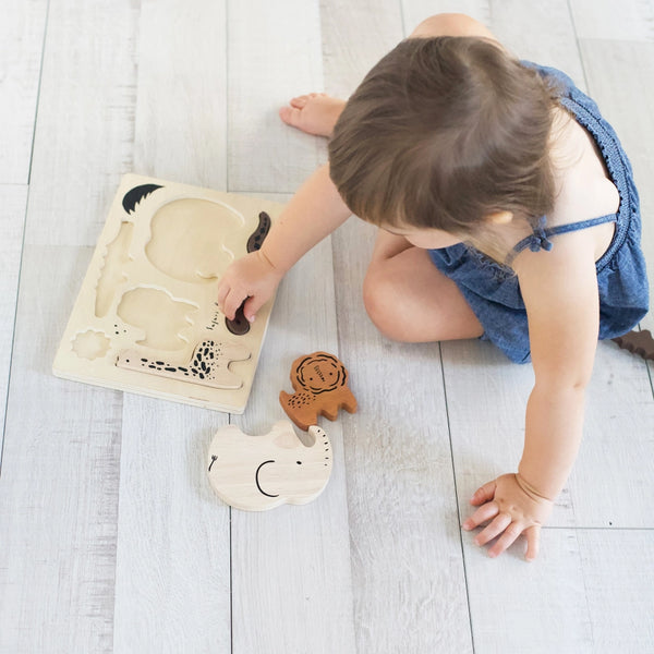 Safari Animals - Wooden Tray Puzzle