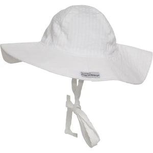 Vanilla Stripe Seersucker - Floppy Sun Hat