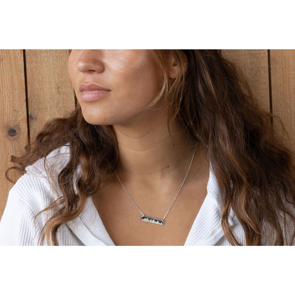 Treeline Horizontal Bar Necklace