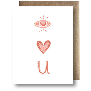 Eye Love You - Love Card