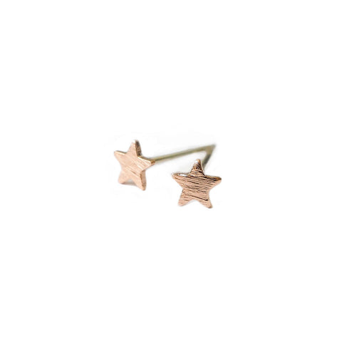 Star Stud Earrings - Gold